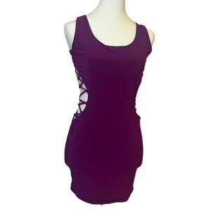 Foreign Exchange Purple Mini Dress